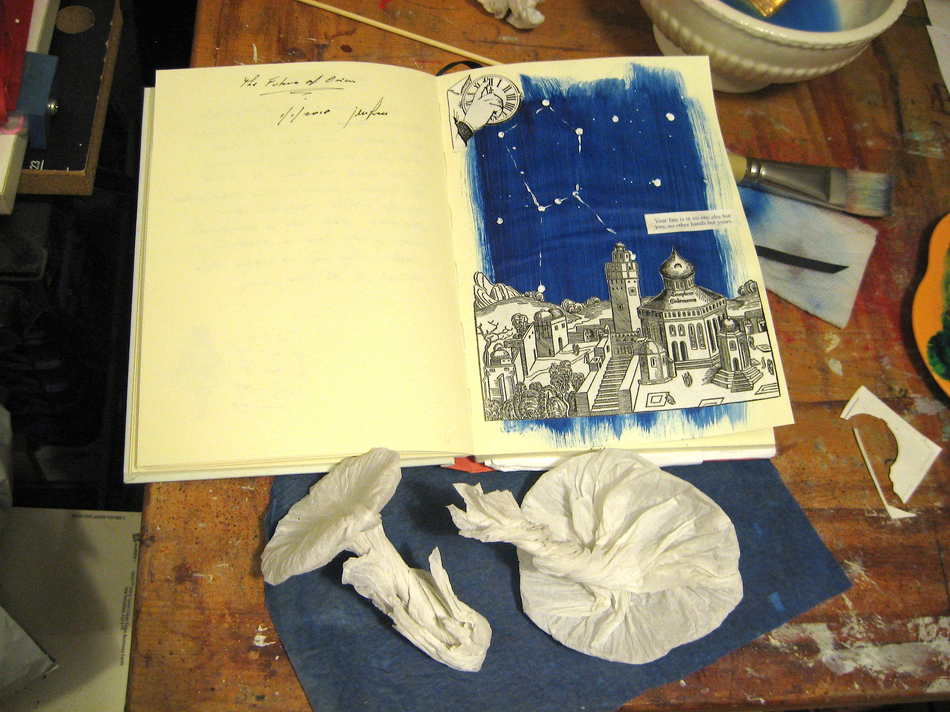 New Year's Day work table