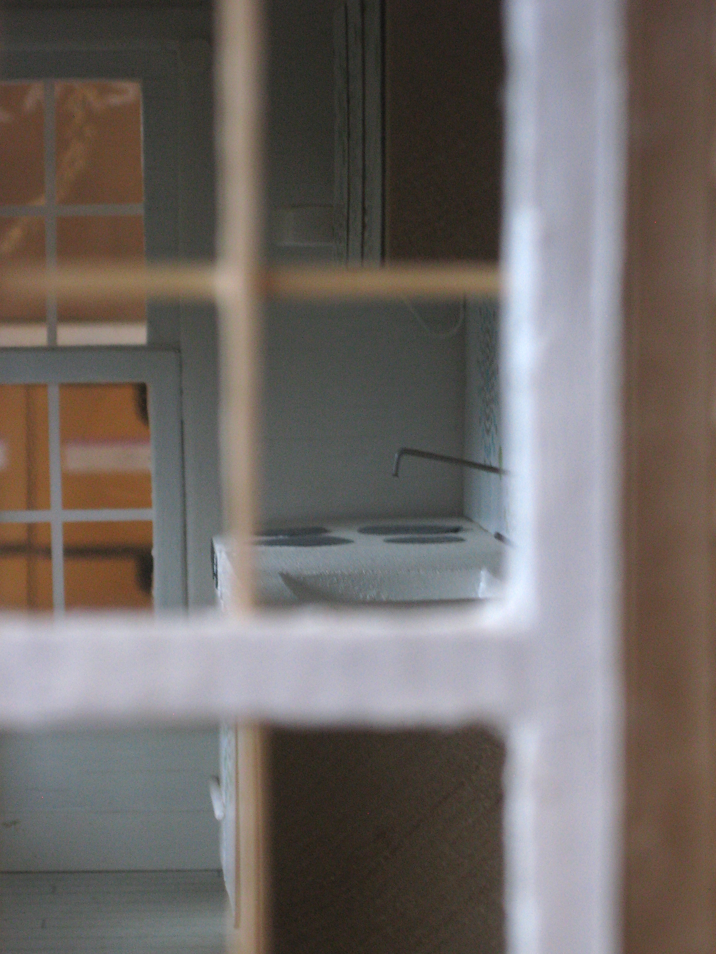 Looking into the kitchen