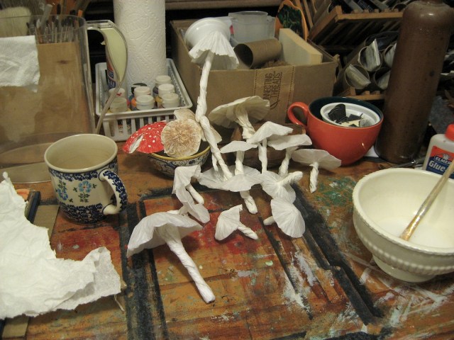 mushrooms in progress